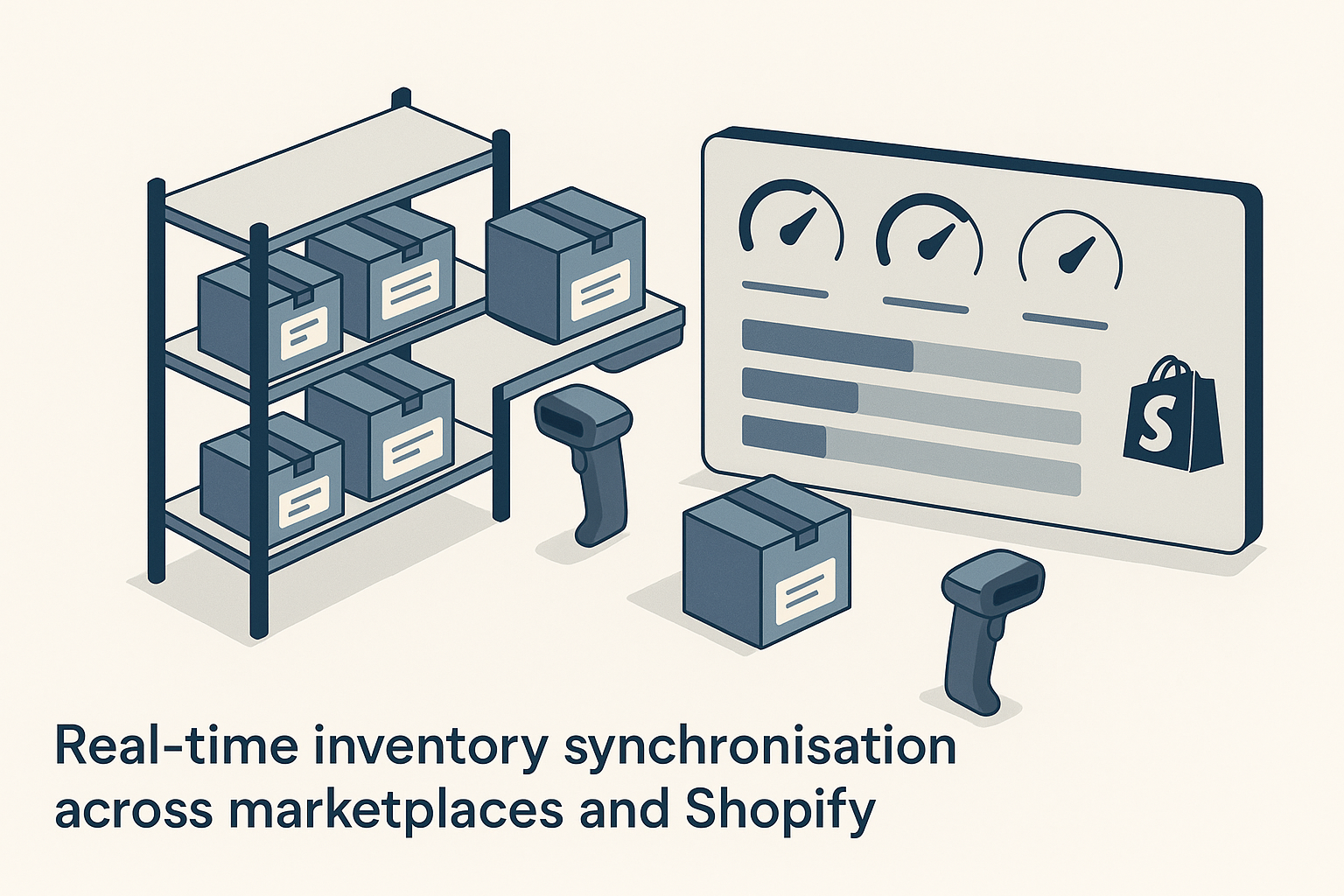 Real-time inventory synchronisation across marketplaces and Shopify — ecommerce inventory-management operations guide