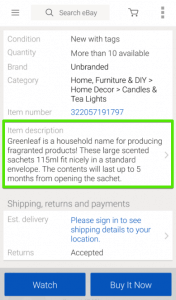 The first eBay listing tool to fully support the new Item Description Summary feature