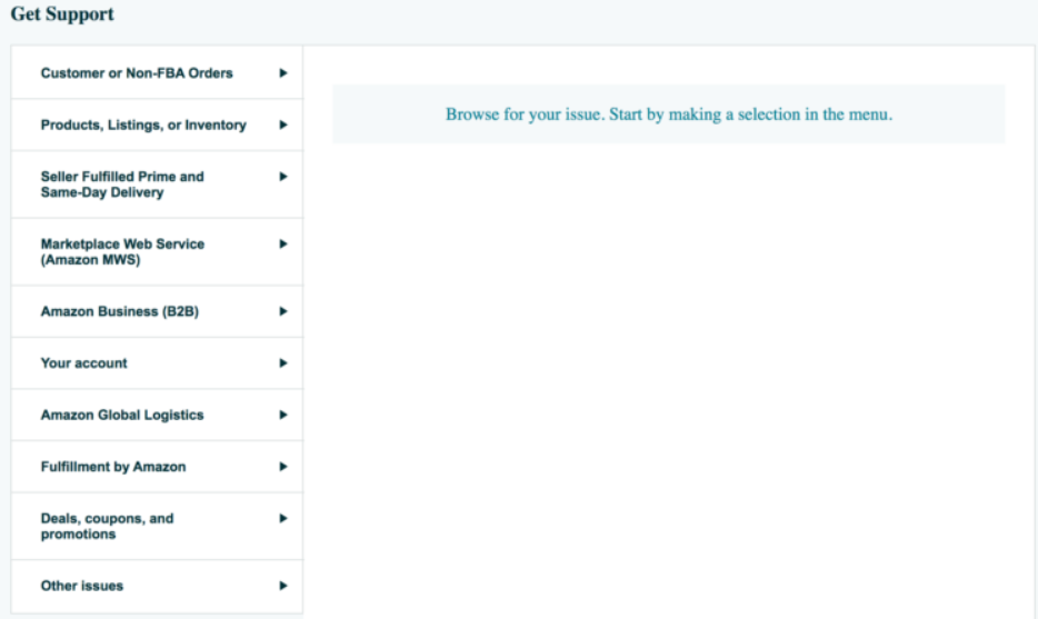 How to contact Amazon seller support?